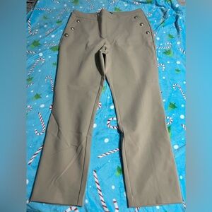 Rachel Zoe Women's Tan Straight Leg Pants